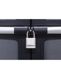 Lucchetto a chiave Rinox, 40 mm, acciaio inossidabile, esterno, arco in acciaio INOX, 4 chiavi - THIRARD