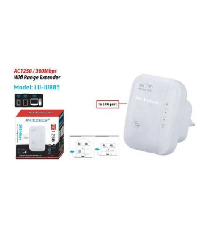 Ripetitore Amplificatore Di Segnale Wireless Range Extender 300mbps Wifi Lv-wr03         