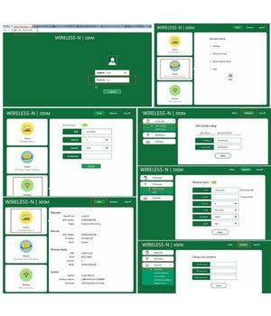 Ripetitore Del Segnale Wireless Con 4 Antenne 2 Porte Wifi Range Extender Router         