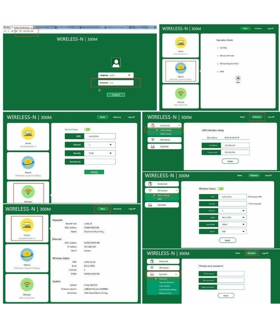 Ripetitore Del Segnale Wireless Con 4 Antenne 2 Porte Wifi Range Extender Router         