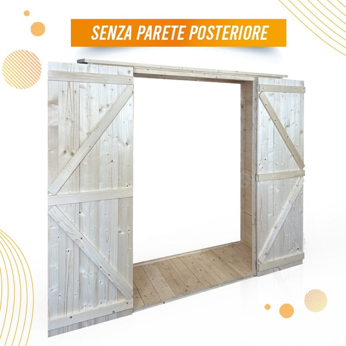 Ripostiglio 192 x 68 cm Doppia Porta - Home Idea Italia