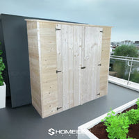 Ripostiglio 192 x 68 cm Doppia Porta - Home Idea Italia