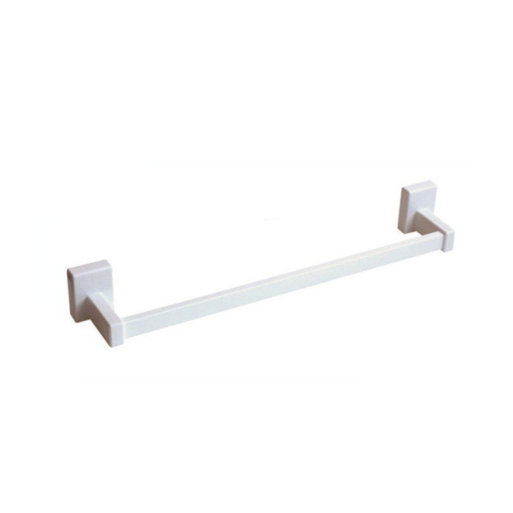 Pika' porta asciugamani 45 centimetri monica fissaggio adesivo metallo bianco