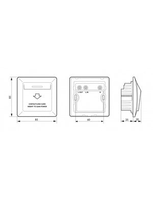 Interruttore luce a schede per hotel - Risparmio energetico - INTELOCK