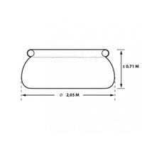 Rivestimento in Legno Abete Massiccio di Forma Esagonale per Spa e Piscine Diametro 180-205 cm