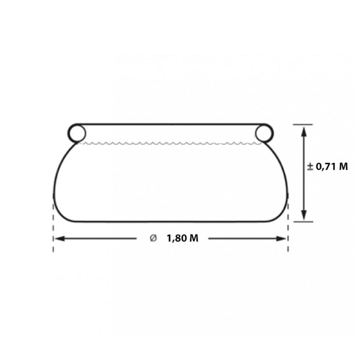 Rivestimento in Legno Abete Massiccio di Forma Esagonale per Spa e Piscine Diametro 180 cm