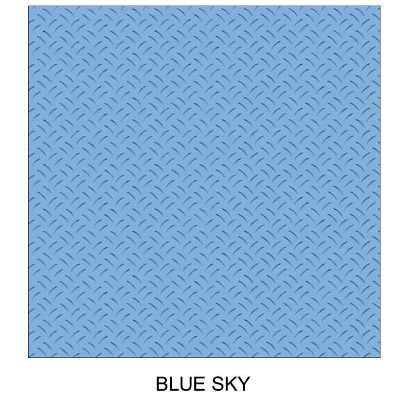 Rivestimento Liner Elbtal Elite In Pvc-p Armato Antisdrucciolo, A Rotoli Da 10 X H 1,65 M - 16,50 M² - Blu Sky