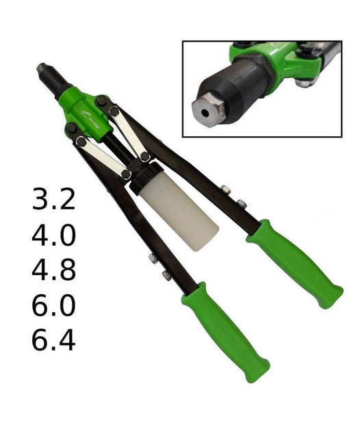 Rivettatrice Manuale 450mm 5 Testine Per Rivetti Da 3.2 4.0 4.8 6.0 6.4 Jm-2001         