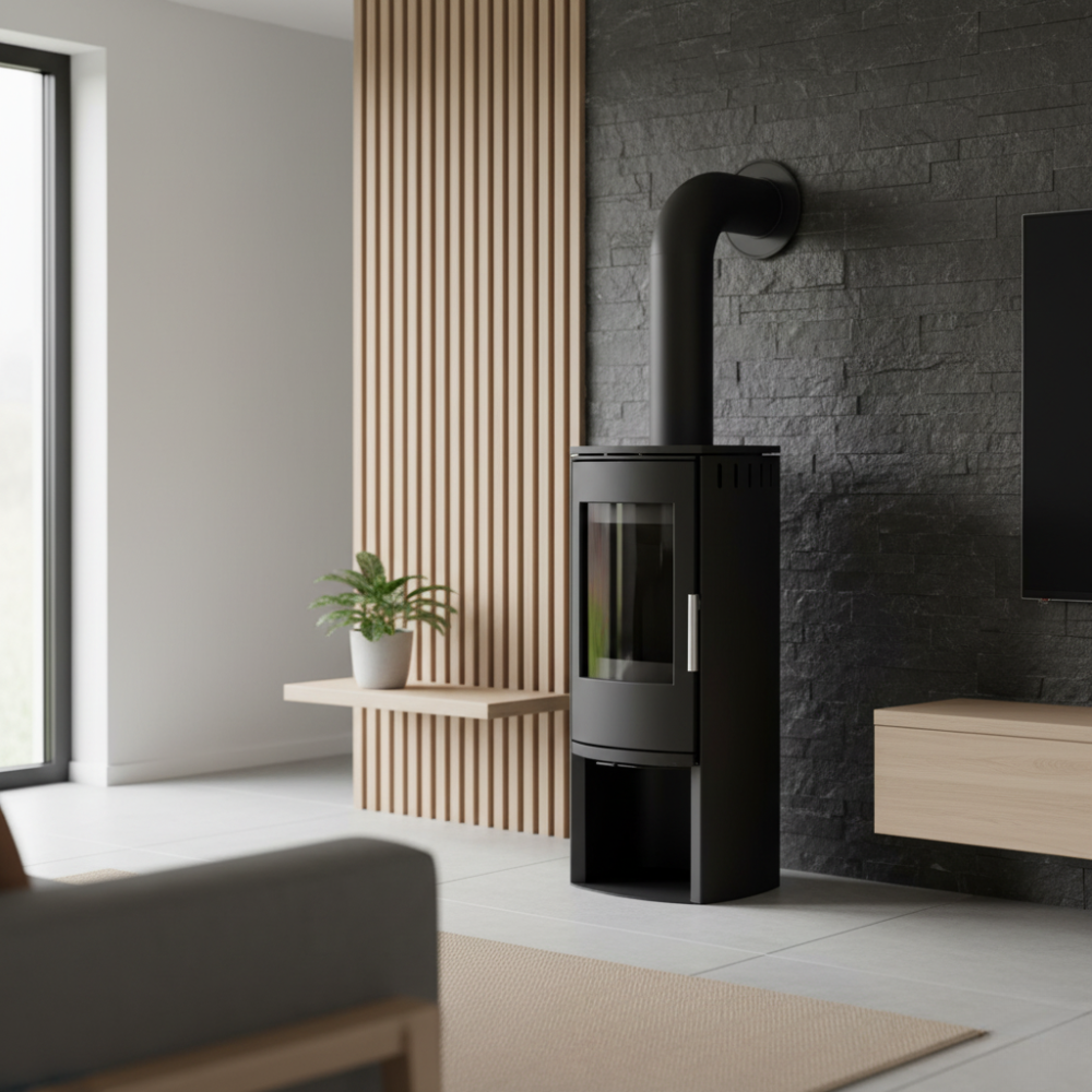 Rosone finitura arredo ø 80 mm silicone canale fumo stufa pellet copertura