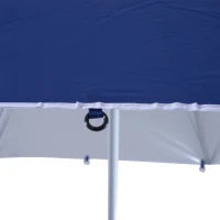 Ombrellone Tenda Parasole 2 in 1 con Protezione UV 50, in Poliestere e Ferro, 2x2.2 m, Blu