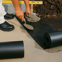 Tagliamuro delta dpc barriera antiumidità antisdrucciolo murature rotolo da 25 m *** larghezza 42 cm, confezione 1