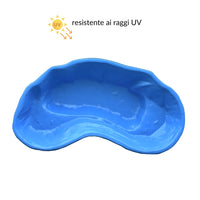 Laghetto da giardino nemi azzurro e pompa gda 1500 uvc 5 watt