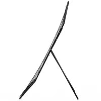 Rebounder per Calcio e Baseball Pieghevole con Zona di Precisione, in PE e Metallo, 123x90x174 cm, Nero