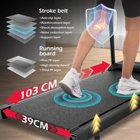 Tapis roulant pieghevole - RATTANTREE - walking pad 12 km/h, facile da piegare, con  APP, Display LED Telecomando per Ufficio Domestico Supporto per Tablet