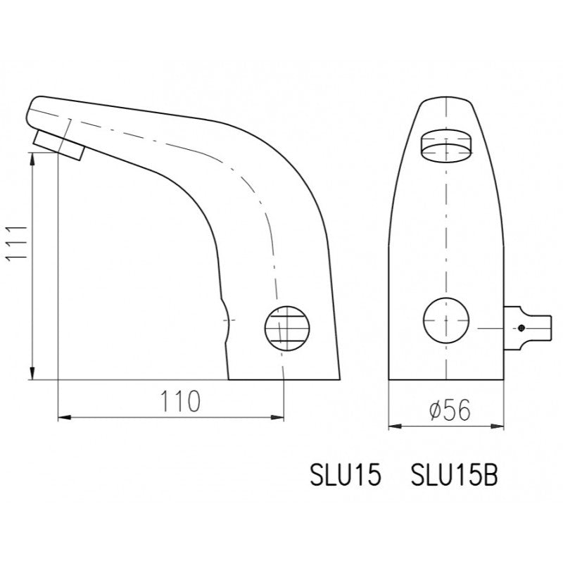 Rubinetto lavabo sensoriale automatico H.11 cm