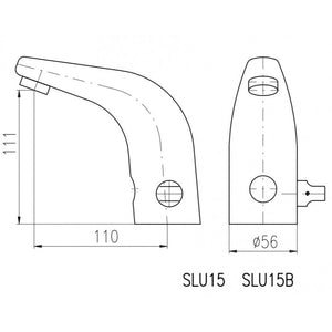 Rubinetto lavabo sensoriale automatico H.11 cm