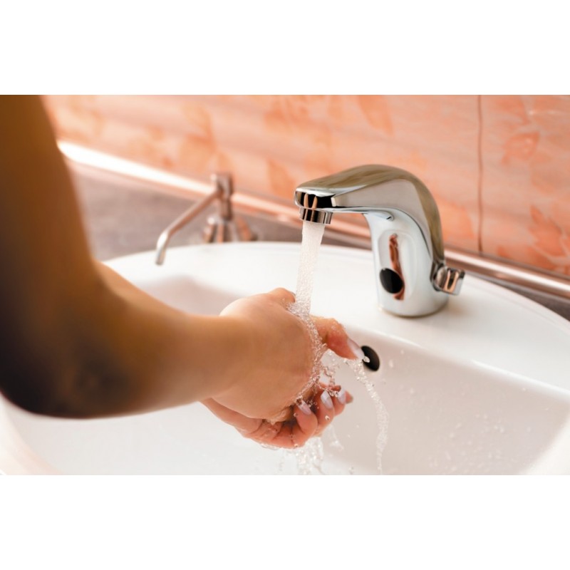 Rubinetto lavabo sensoriale automatico H.11 cm
