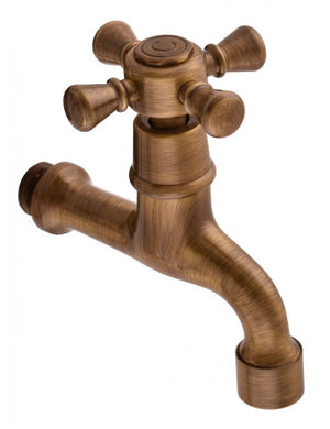 Rubinetto da parete retrò in bronzo