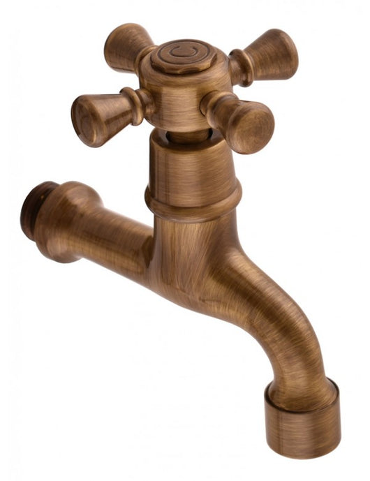 Rubinetto da parete retrò in bronzo