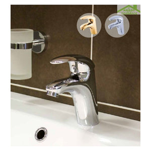 Rubinetto retrò da parete in bronzo con maniglia in ceramica