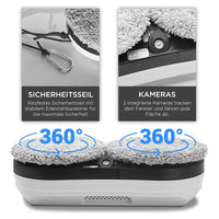 Trade Shop - Robot Pulizia Finestra Con Spruzzo Acqua Intelligente Bifacciale 5600pa Controllo App -