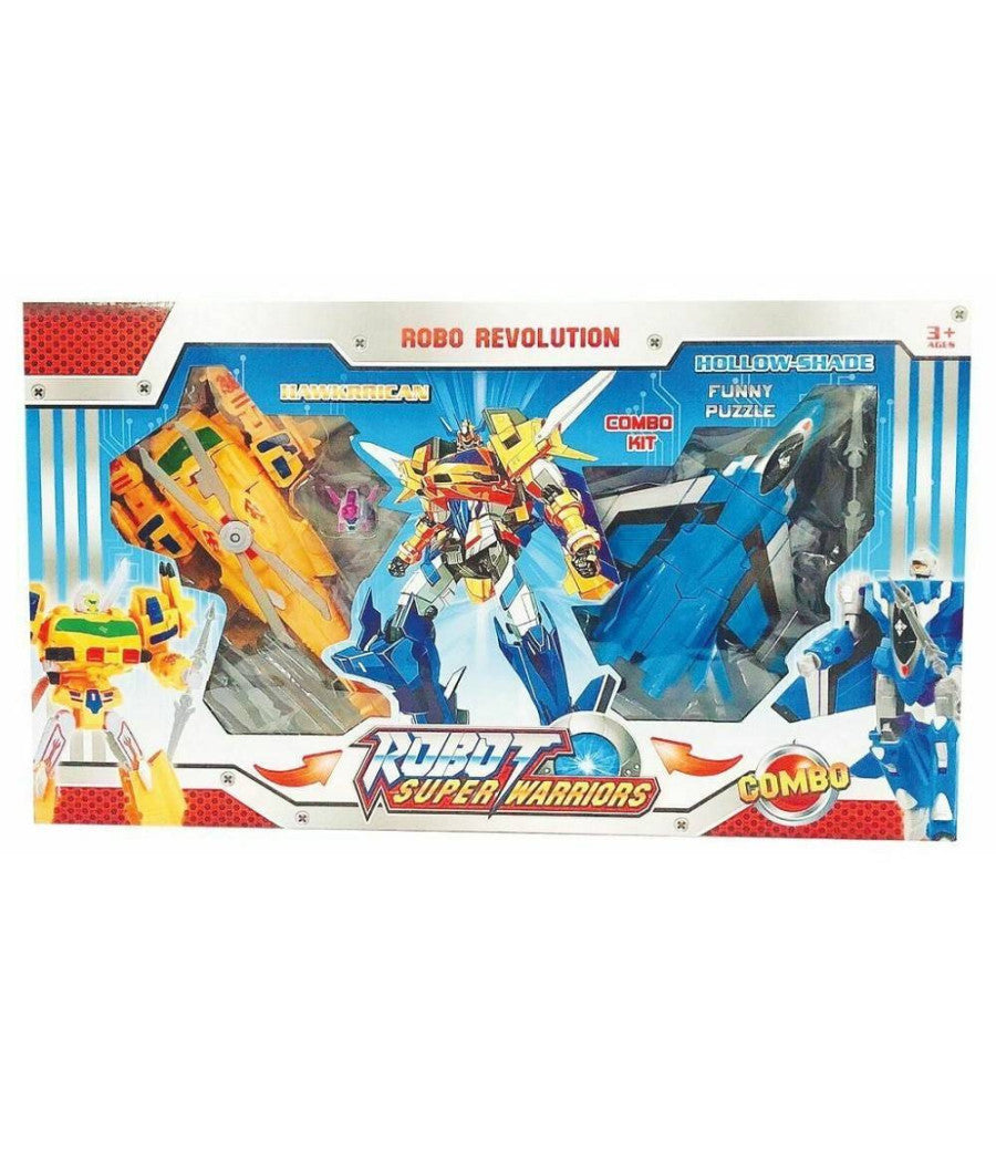 Robot Super Warriors Guerrieri Trasformabili Giocattolo Gioco Bambini         