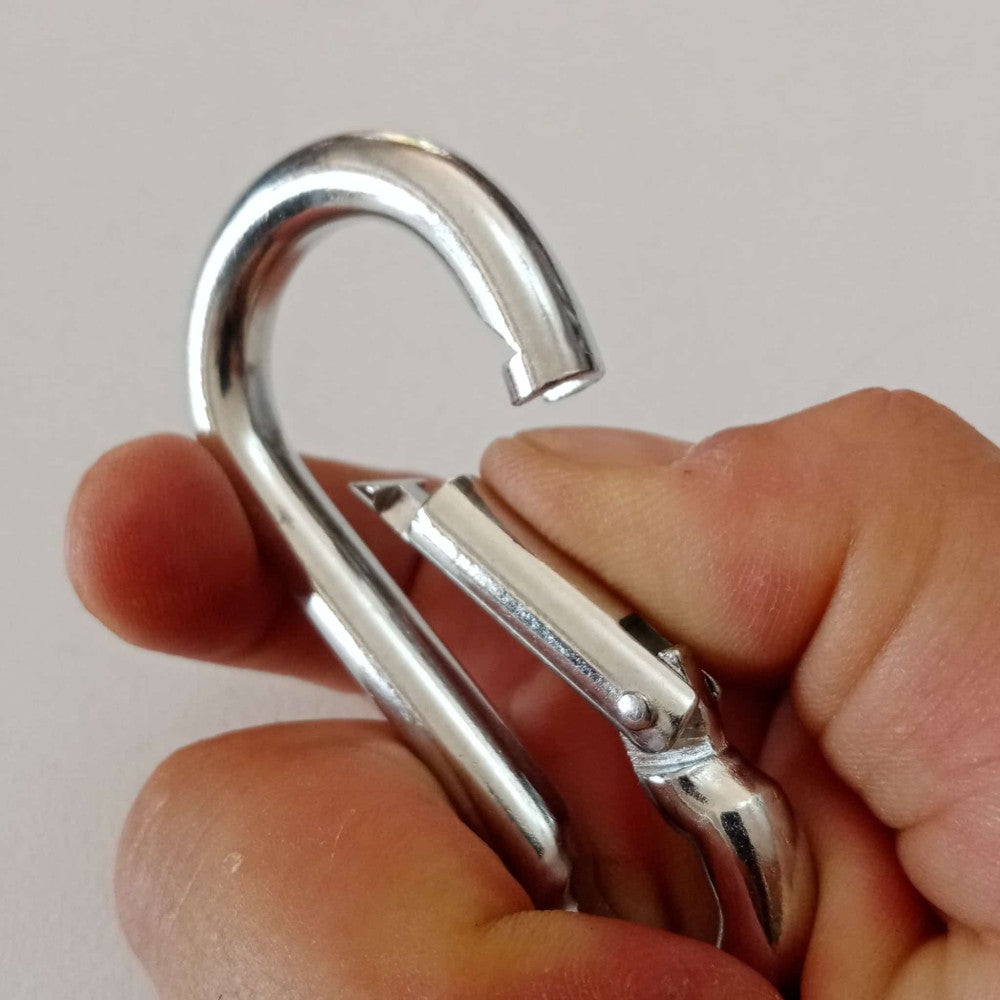 Robur 100mm moschettone pompiere a molla zincato