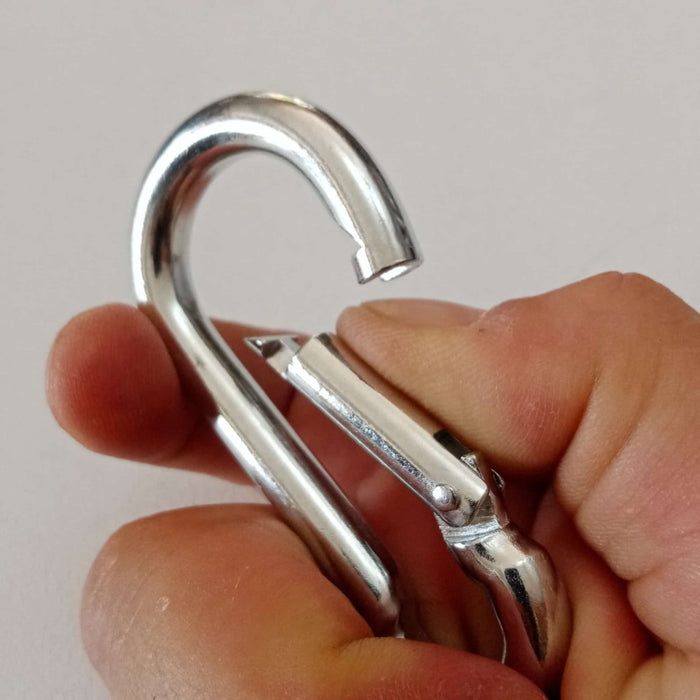 Robur 100mm moschettone pompiere a molla zincato