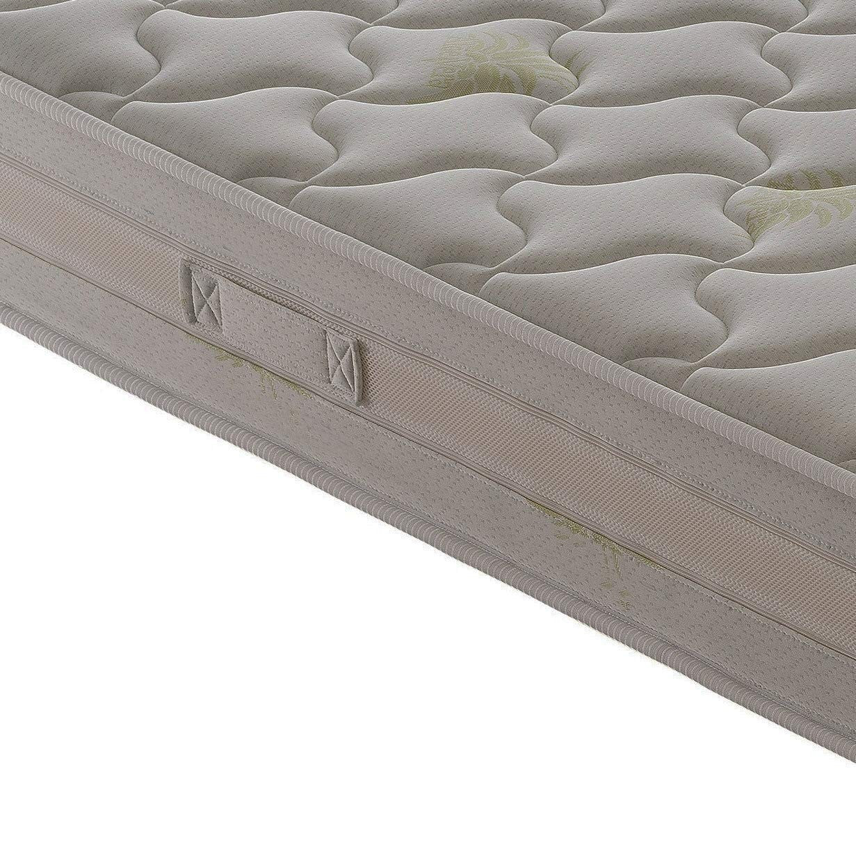 Materasso Singolo 90x200 in Memory Foam - Alto 25 cm - 5 cm memory foam - Rivestimento Aloe Gel rinfrescante - Ortopedico