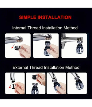 Rompigetto Aeratore Per Rubinetto Cucina 3.2x6cm Regolabile A 2 Modalità  69266         