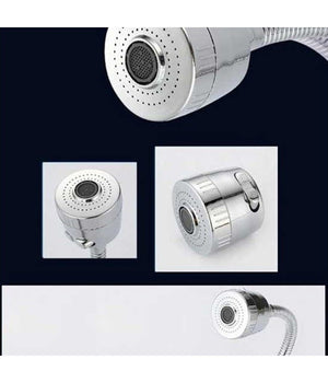 Rompigetto Areatore A Doppia Funzione Getto E Doccino Per Rubinetto Universale         