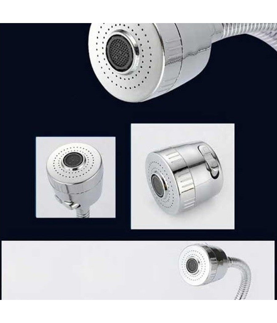 Rompigetto Areatore A Doppia Funzione Getto E Doccino Per Rubinetto Universale         