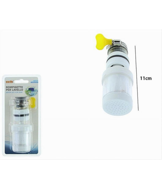Rompigetto Per Rubinetto Filtro Acqua Lavello Per Bagno Cucina Bianco 11cm 87488         