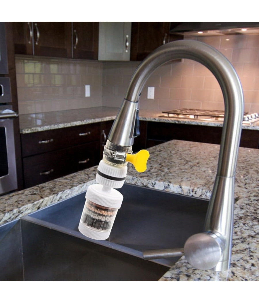 Rompigetto Per Rubinetto Filtro Acqua Lavello Per Bagno Cucina Bianco 11cm 87488         