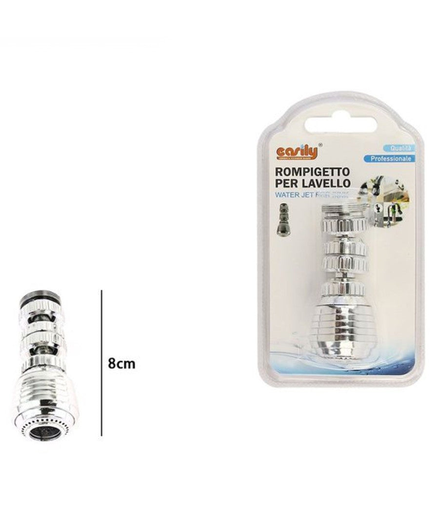 Rompigetto Rubinetto Per Lavello Cucina Aeratore Cromato 8cm Filtro Snodato 87160         