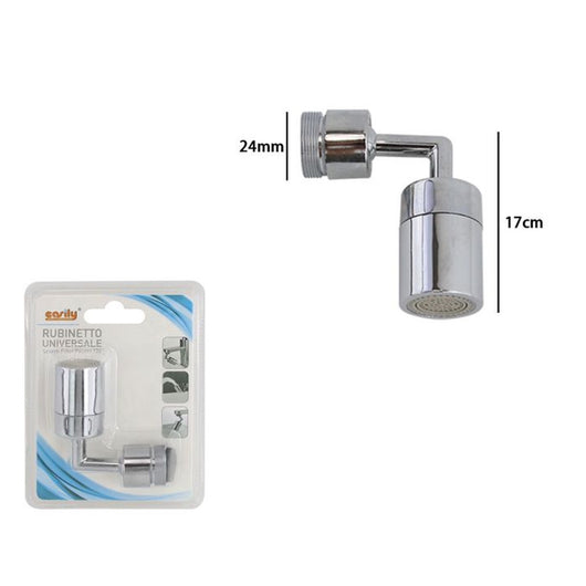 Trade Shop - Rompigetto Rubinetto Snodabile 720° Universale Aeratore Regolabile Filtro 87524         