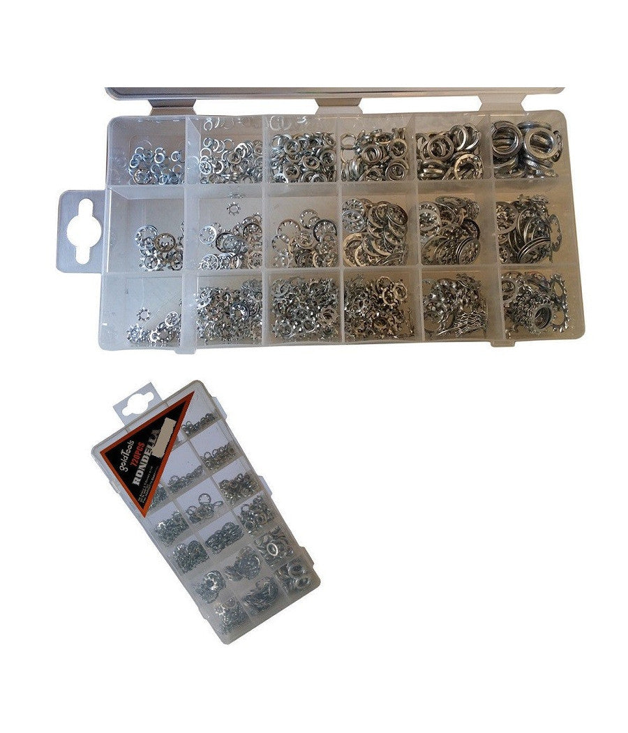Rondelle Bloccaggio Kit 720 Pz Varie Misure Distanziatori Piatte In Acciaio         