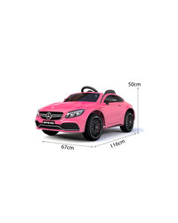 Auto Macchina Elettrica per Bambini Mercedes C63 AMG 12V -Rosa