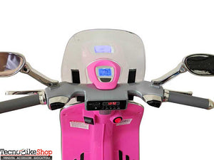 Moto Elettrica per Bambini Piaggio Vespa 946 12V con Parabrezza-Rosa