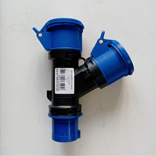 Rosi moltiplicatore adattatore mobile a 2 uscite con spina 16a 2p+e ip44