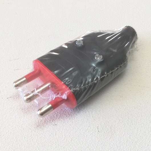 Rosi spina volante mobile nera 2p+t 16a 250v