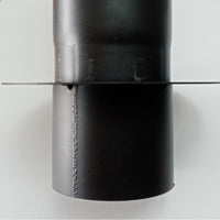 Rosone con tubo attacco ff per stufa a legna, diametro 120mm