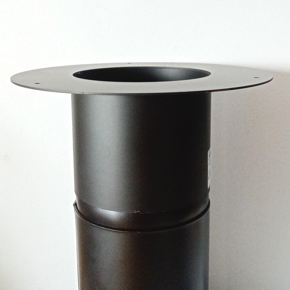 Rosone con tubo attacco ff per stufa a legna, diametro 120mm