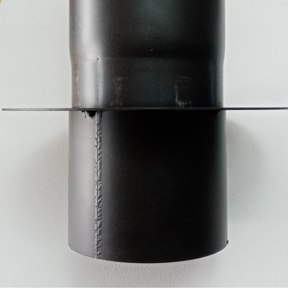 Rosone con tubo attacco ff per stufa a legna, diametro 180mm