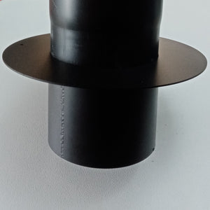 Rosone con tubo attacco ff per stufa a legna, diametro 200mm