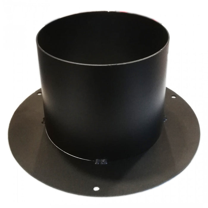 Rosone con tubo attacco ff per stufa a legna, diametro 130mm