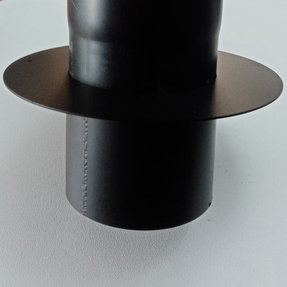 Rosone con tubo attacco ff per stufa a legna, diametro 120mm