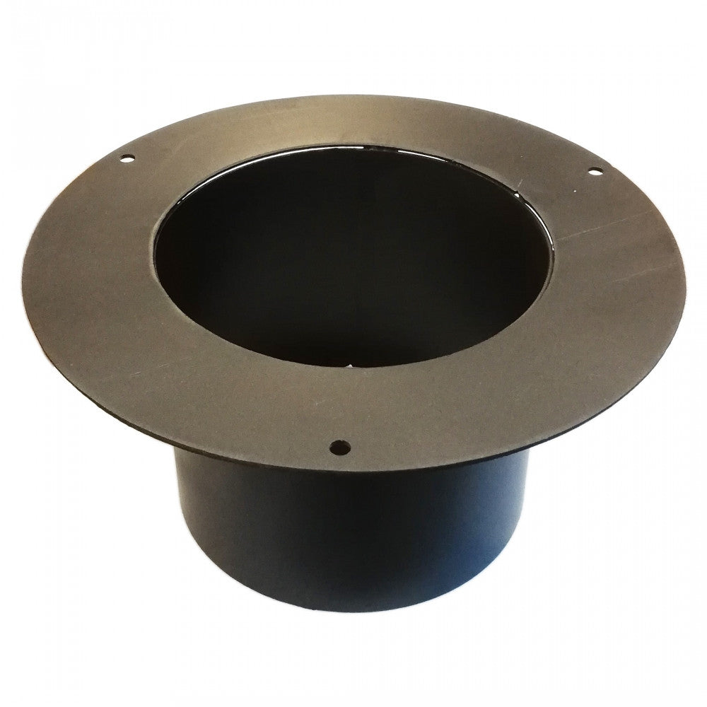 Rosone con tubo attacco ff per stufa a legna, diametro 180mm