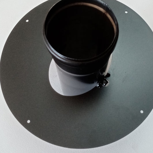 Rosone mf da 80mm con flangia inclinabile da 0 a 45 gradi per serie pellet