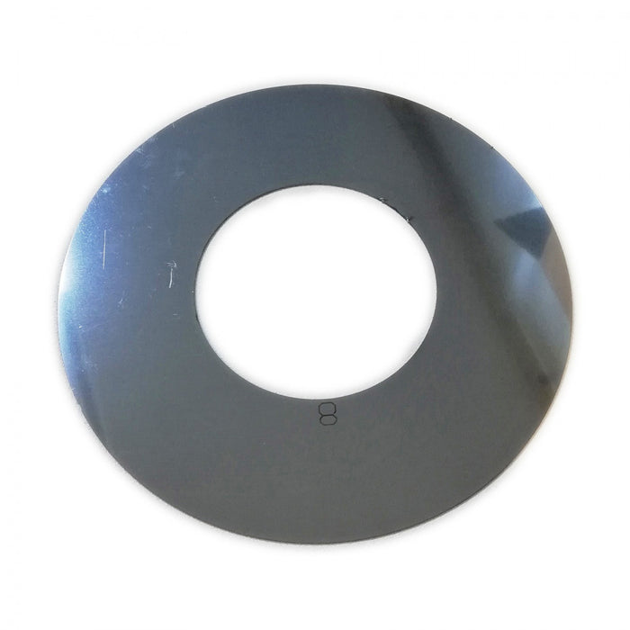 Rosone placca circolare inox spessore 5 decimi aisi 304, diametro 300mm